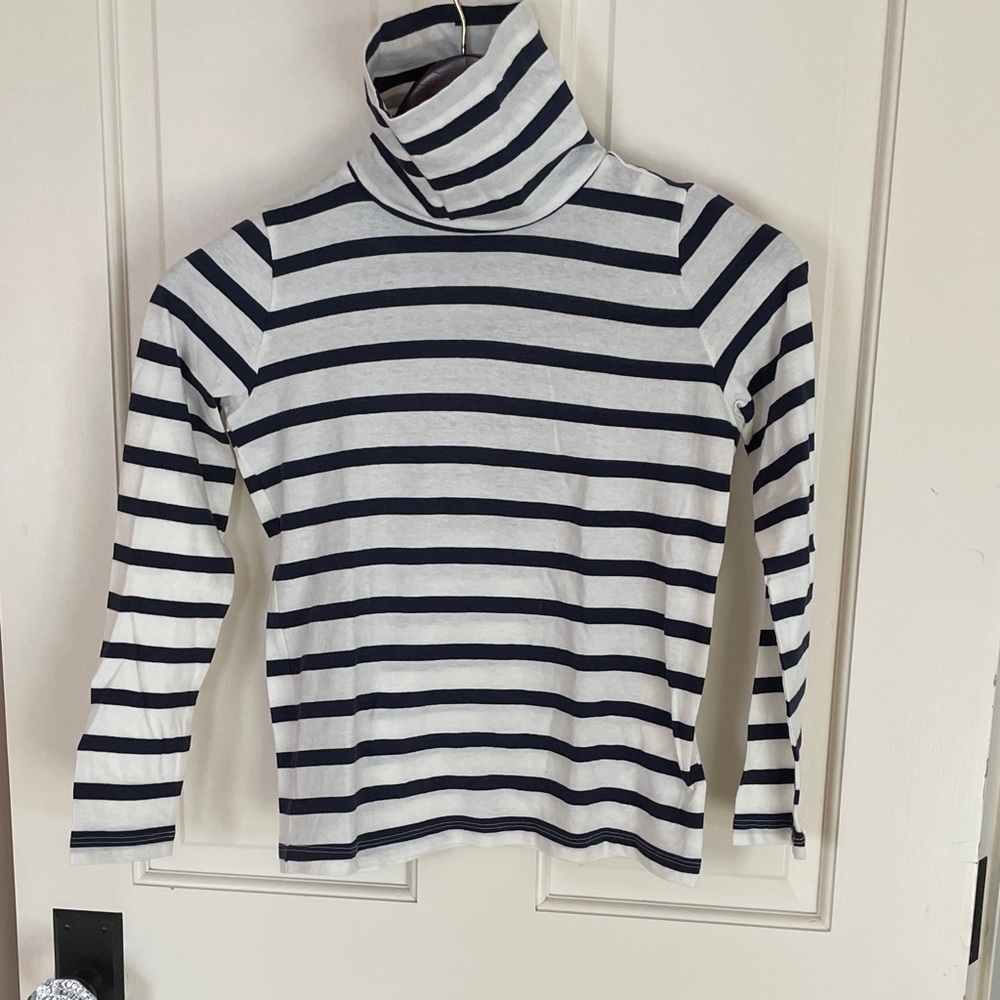 Crewcuts Navy and Cream Striped Shirt